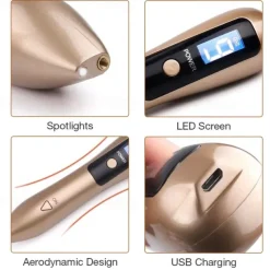 9 Level LCD Face Skin Dark Spot Remover Mole Tattoo Removal Laser Plasma Pen Machine Facial Freckle Tag Wart Removal Beauty Care