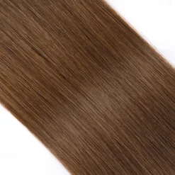 4# Light Brown Remy Human Hair Tape In Extensions Seamless Straight Hair 18Inch 50G 20Pcs