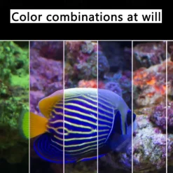 24/7 Lighting Aquarium LED Light, Sunrise-Daylight-Moonlight Mode and DIY Mode, Adjustable Timer Adjustable Brightness Fish Tank Light with Extendable Bracket 7 Colors for Planted Tank