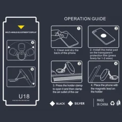 2022 Magnetic Car Phone Holder Magnet Mount Mobile Cell Phone Stand GPS Support For iPhone 13 12 Xiaomi Huawei Samsung S21 S20