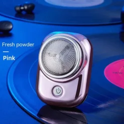 2023 Mini Electric Travel Shaver for Men Pocket Size Washable Electric Razor Mens Rechargeable Portable Cordless Shaving Beard