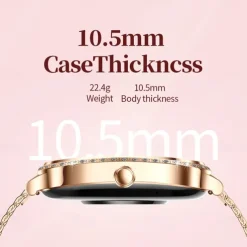 696 MK88 Smart Watch 1.75 inch Smart Band Fitness Bracelet Bluetooth Call Reminder Sleep Tracker Heart Rate Monitor Compatible with Android iOS Women Hands-Free Calls Message Reminder IPX-0 36mm