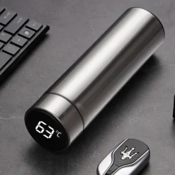 480 ml Digital Thermos Cup Intelligent Temperature Smart Digital Thermal Coffee Travel Mug - Touch Display Temperature, Stainless Steel Vacuum Flask - Perfect Gift for Back To School