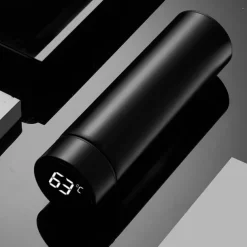480 ml Digital Thermos Cup Intelligent Temperature Smart Digital Thermal Coffee Travel Mug - Touch Display Temperature, Stainless Steel Vacuum Flask - Perfect Gift for Back To School