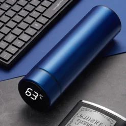 480 ml Digital Thermos Cup Intelligent Temperature Smart Digital Thermal Coffee Travel Mug - Touch Display Temperature, Stainless Steel Vacuum Flask - Perfect Gift for Back To School