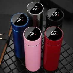 480 ml Digital Thermos Cup Intelligent Temperature Smart Digital Thermal Coffee Travel Mug - Touch Display Temperature, Stainless Steel Vacuum Flask - Perfect Gift for Back To School