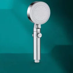 5 Modes Shower Head with Handheld, Drill-Free High Pressure High Flow Water Saving Shower Spray with ON/OFF Pause Switch, Shower Bathroom Accessories