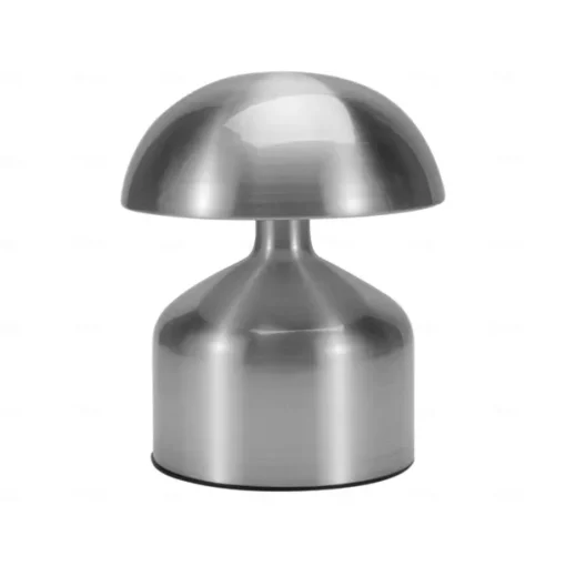 5.5" Mushroom Shaped Table Lamp Metal Rechargeable with 3-color Dimming Indoor Bedroom Living Room Atmosphere Table Lamp