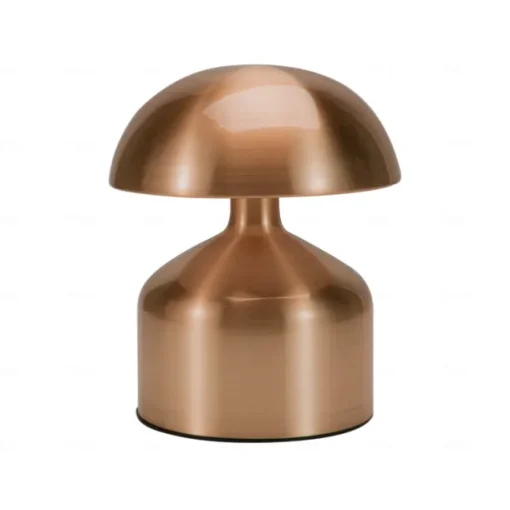 5.5" Mushroom Shaped Table Lamp Metal Rechargeable with 3-color Dimming Indoor Bedroom Living Room Atmosphere Table Lamp