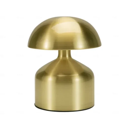 5.5" Mushroom Shaped Table Lamp Metal Rechargeable with 3-color Dimming Indoor Bedroom Living Room Atmosphere Table Lamp