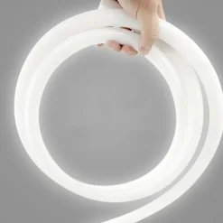 360 Neon Light LED Strip AC110 16-100 ft Flexible/Waterproof/ Dimmable Timing Warm White LED Rope Lightremote Control Suitable for Home/Garden/Building Decoration DIY Decor US Plug