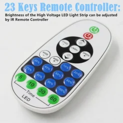 360 Neon Light LED Strip AC110 16-100 ft Flexible/Waterproof/ Dimmable Timing Warm White LED Rope Lightremote Control Suitable for Home/Garden/Building Decoration DIY Decor US Plug