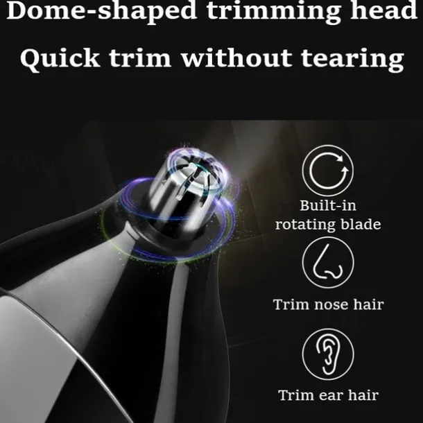 2023 New 3 In 1 Hair Trimmer Shaver Professional Electric Rechargeable Cordless Hair Clipper Beard Nose Ear Hair Trimmer Red Black for Barber Men
