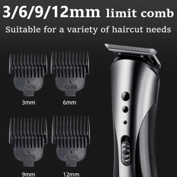2023 New 3 In 1 Hair Trimmer Shaver Professional Electric Rechargeable Cordless Hair Clipper Beard Nose Ear Hair Trimmer Red Black for Barber Men