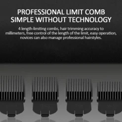 2023 New 3 In 1 Hair Trimmer Shaver Professional Electric Rechargeable Cordless Hair Clipper Beard Nose Ear Hair Trimmer Red Black for Barber Men