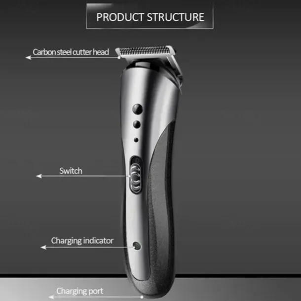 2023 New 3 In 1 Hair Trimmer Shaver Professional Electric Rechargeable Cordless Hair Clipper Beard Nose Ear Hair Trimmer Red Black for Barber Men