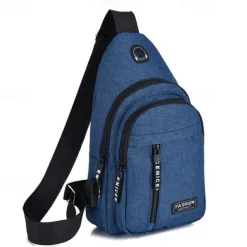 2023 New Chest Bag Men's Fashion Trend Oxford Cloth Single Shoulder Backpack Korean Casual Waterproof Single Shoulder Messenger Bag