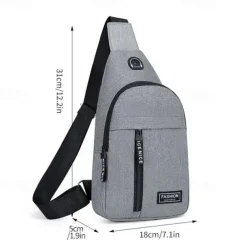 2023 New Chest Bag Men's Fashion Trend Oxford Cloth Single Shoulder Backpack Korean Casual Waterproof Single Shoulder Messenger Bag