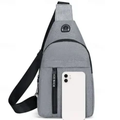 2023 New Chest Bag Men's Fashion Trend Oxford Cloth Single Shoulder Backpack Korean Casual Waterproof Single Shoulder Messenger Bag