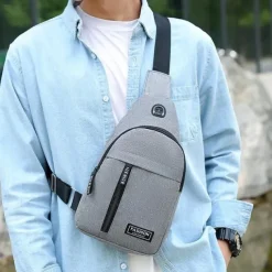 2023 New Chest Bag Men's Fashion Trend Oxford Cloth Single Shoulder Backpack Korean Casual Waterproof Single Shoulder Messenger Bag