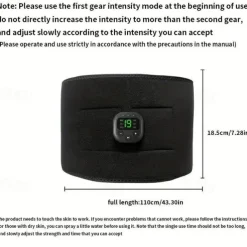 2023 New EMS Electric Abdominal Body Slimming Belt Waist Band Smart Abdomen Muscle Stimulator Abs Trainer Fitness