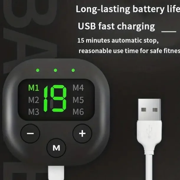 2023 New EMS Electric Abdominal Body Slimming Belt Waist Band Smart Abdomen Muscle Stimulator Abs Trainer Fitness