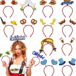 2022 New German Oktoberfest Decoration Headband Festival Party Photo Props Beer Headband Head Buckle