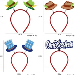2022 New German Oktoberfest Decoration Headband Festival Party Photo Props Beer Headband Head Buckle