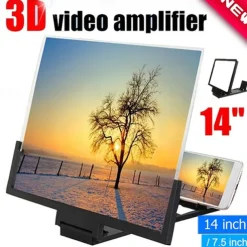 2023 New 14Inch /7.5Inch Mobile Phone Screen Magnifier Flat Screen 3D HD Radiation Protection Magnifying Glass Mobile Phone Holder