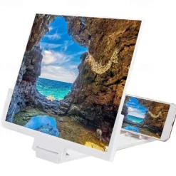 2023 New 14Inch /7.5Inch Mobile Phone Screen Magnifier Flat Screen 3D HD Radiation Protection Magnifying Glass Mobile Phone Holder