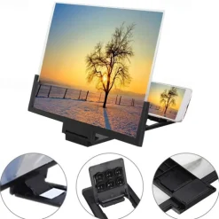 2023 New 14Inch /7.5Inch Mobile Phone Screen Magnifier Flat Screen 3D HD Radiation Protection Magnifying Glass Mobile Phone Holder