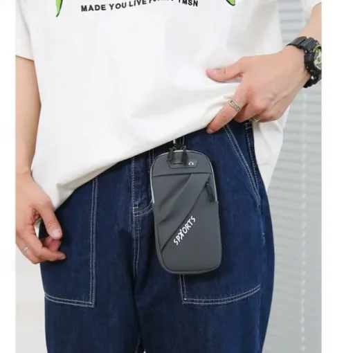 2023 New Multi Functional 3 IN 1 Outdoor Sports Fitness Running Mountaineering Mobile Phone Bag Travel Small Bag Cross Body Waist Hanging Arm Bag Single Shoulder Bag