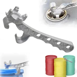 2025 New Multifunction Aluminum Bucket Opener, 5 Gallon Pail Opener, Metal Bucket Opener, Lid Remover Opener Tool, Fits 2" and 3/4" Bung Caps, Metal Can Opener Lid Remover Tool for Home Industrial Use