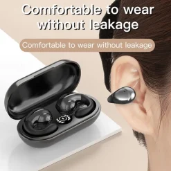 2023 NEW Painless Bone Conduction Earphone Bluetooth 5.3 Wireless Headphones Waterproof Sports Headsets with Microphone Ear Clip on Ear Earring Wireless Earbuds