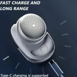 2023 New Powerful Storm Shaver for Men Mini Portable Electric Travel Shaver Rechargeable Wet and Dry Use Face Beard Razor