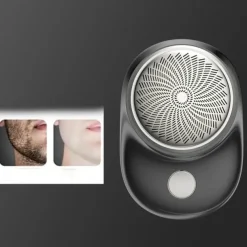 2023 New Powerful Storm Shaver for Men Mini Portable Electric Travel Shaver Rechargeable Wet and Dry Use Face Beard Razor