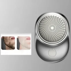 2023 New Powerful Storm Shaver for Men Mini Portable Electric Travel Shaver Rechargeable Wet and Dry Use Face Beard Razor