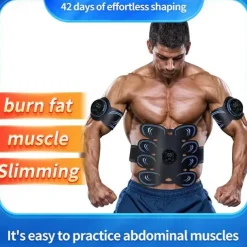 2023 New Upgrade Electric Abdominal Muscle Stimulator Slimming Massage Unisex Trainer Ems Exercise Body Training Fitness Equipment
