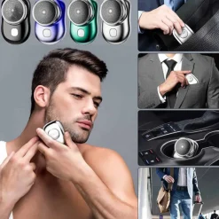 2023 New Upgrade Powerful Storm Shaver Men's Electric Shavers, Rechargeable USB Electric Shaver, Portable Mini Shaver, Pocket Size Wet and Dry, Easy One-Button Use