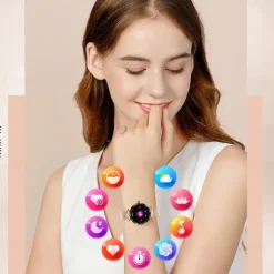 696 NX7PRO Smart Watch 1.19 inch Smartwatch Fitness Running Watch Bluetooth ECG+PPG Pedometer Call Reminder Compatible with Android iOS Women Hands-Free Calls Message Reminder IP 67 40mm Watch Case