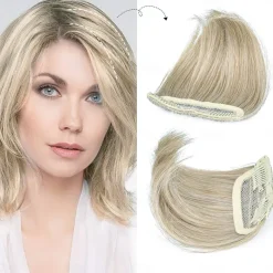 2 pack 4 inch Short Thick Hairpieces Adding Extra Hair Volume Clip in Hair Extensions Hair Topper for Thinning Hair Women Color Grey/Brown/Silver/White Mixed