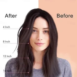 2 pack 4 inch Short Thick Hairpieces Adding Extra Hair Volume Clip in Hair Extensions Hair Topper for Thinning Hair Women Color Grey/Brown/Silver/White Mixed