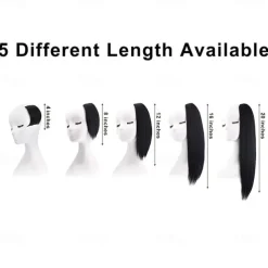 2 pack 4 inch Short Thick Hairpieces Adding Extra Hair Volume Clip in Hair Extensions Hair Topper for Thinning Hair Women Color Grey/Brown/Silver/White Mixed