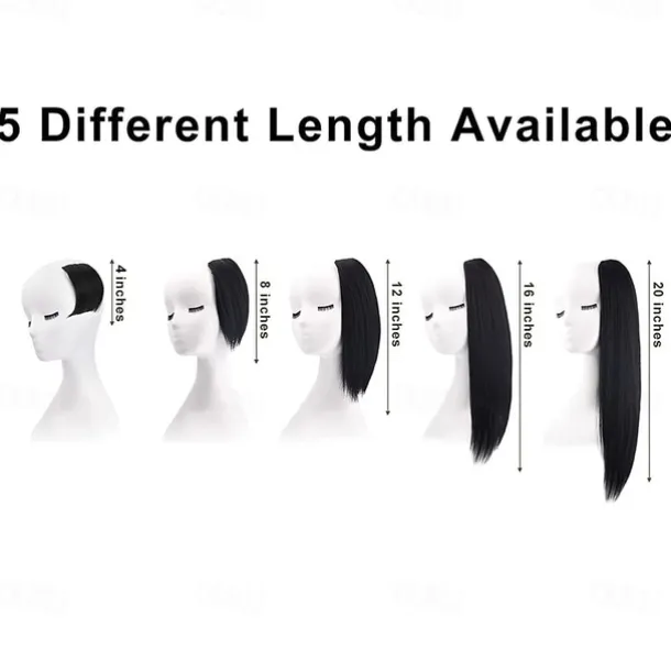 2 pack 4 inch Short Thick Hairpieces Adding Extra Hair Volume Clip in Hair Extensions Hair Topper for Thinning Hair Women Color Grey/Brown/Silver/White Mixed