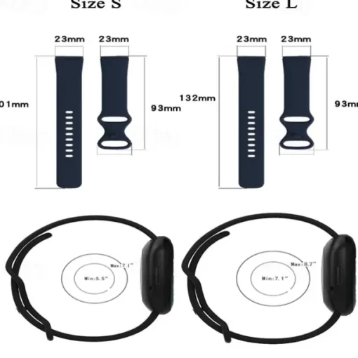 4 Pack 3 Pack Smart Watch Band Compatible with Fitbit Versa 4 Sense 2 Versa 3 Sense Soft Silicone Smartwatch Strap Adjustable Women Men Sport Band Replacement Wristband