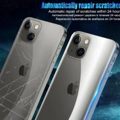 [4 Pack] Back Screen Protector For Apple iPhone 16 iPhone 15 Pro Max Plus iPhone 14 13 12 11 Pro Max Mini X XR XS Max 8 7 Plus TPU Hydrogel Self-healing Anti-Fingerprint High Definition Ultra Thin