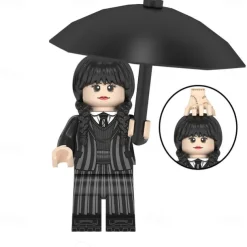 2 Pack Black Girl Figure Building Sets with Little Things Famous TV Toys Birthday Gifts for Girls Friends