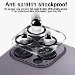 3 Pack Camera Lens Protector For Apple iPhone 16 iPhone 15 Pro Max Plus iPhone 14 Pro Max iPhone 13 iPhone 12 Tempered Glass 9H Hardness High Definition Scratch Proof