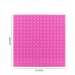 4 Pack Classic Baseplates Building Plates for Building Bricks Compatible with All Major Brands and Activity Table-Baseplate 10 x 10 Age 3 and up Multicolored