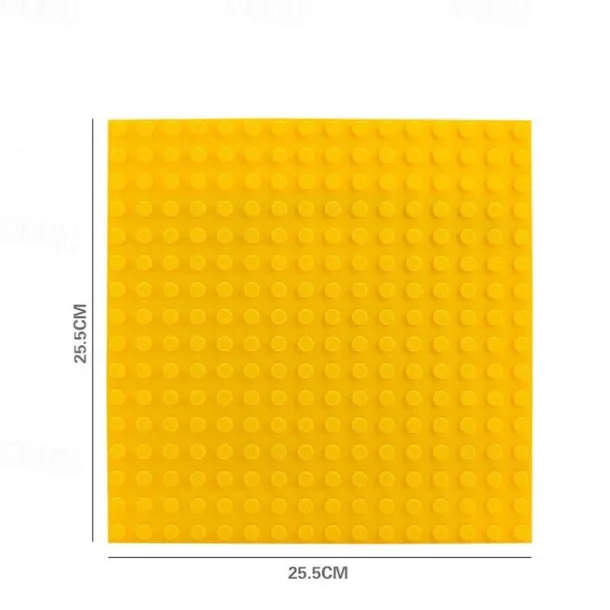 4 Pack Classic Baseplates Building Plates for Building Bricks Compatible with All Major Brands and Activity Table-Baseplate 10 x 10 Age 3 and up Multicolored